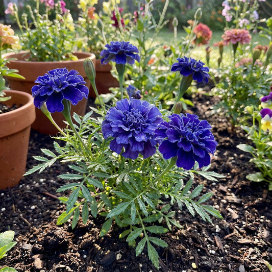 Beautiful Blue Marigold Flower Seeds for Your Home Garden