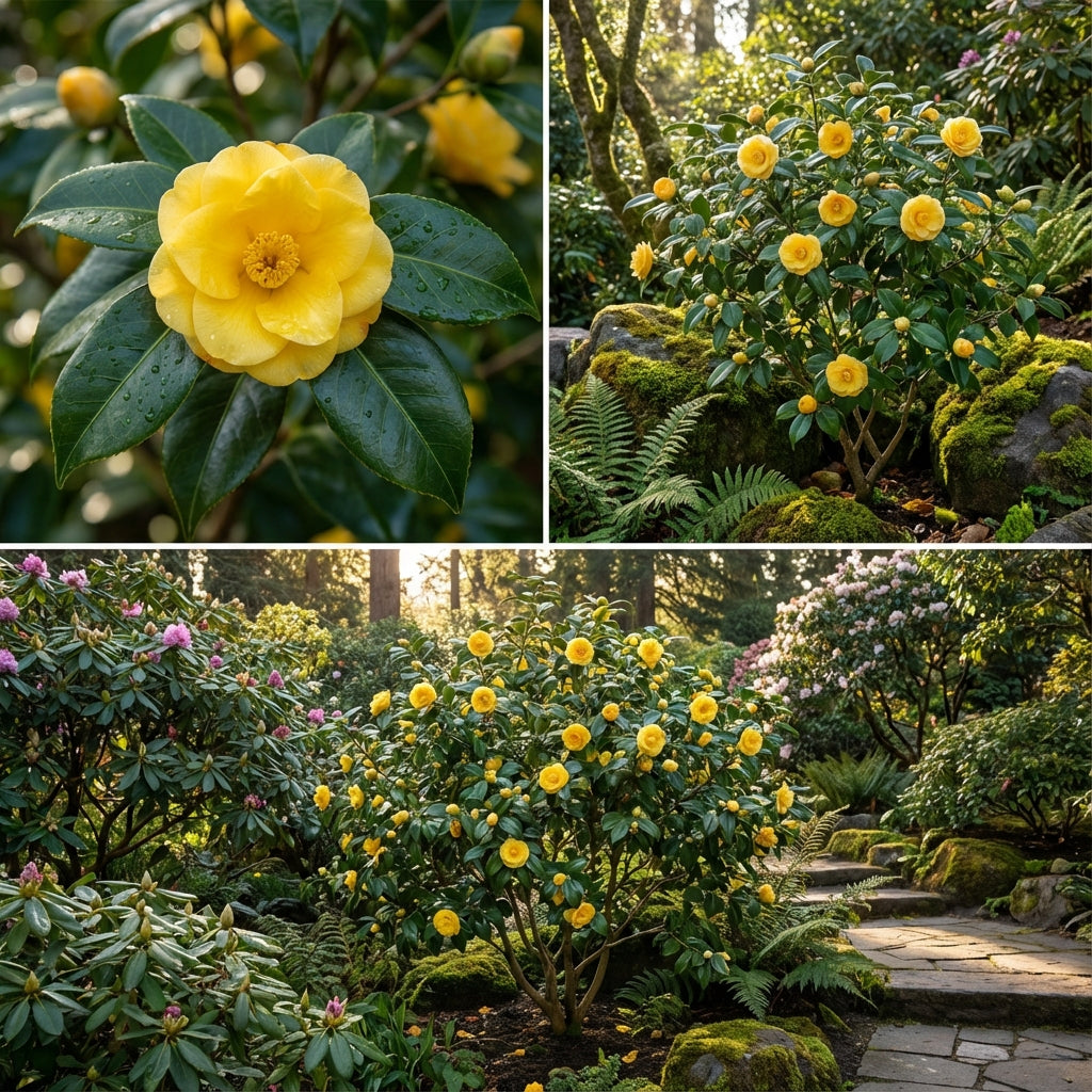 Golden Camellia Flower Seeds for Planting - Premium Quality Seeds for Your Garden