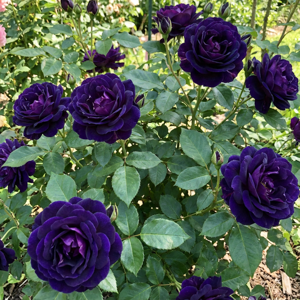 Midnight Supreme Dark Blue Rose Bush Flower Seeds for Planting  Stunning Floral Elegance for Your Garden