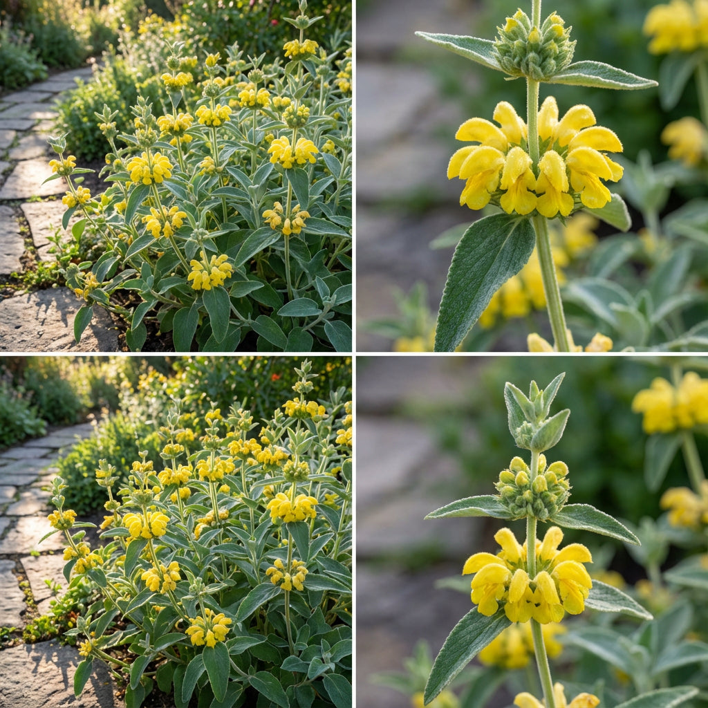 Jerusalem Sage Yellow Flower Seeds for Planting  Vibrant and Aromatic Blooms
