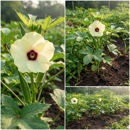 Premium Okra Seeds for Home Planting - Perfect for Southern Cuisine