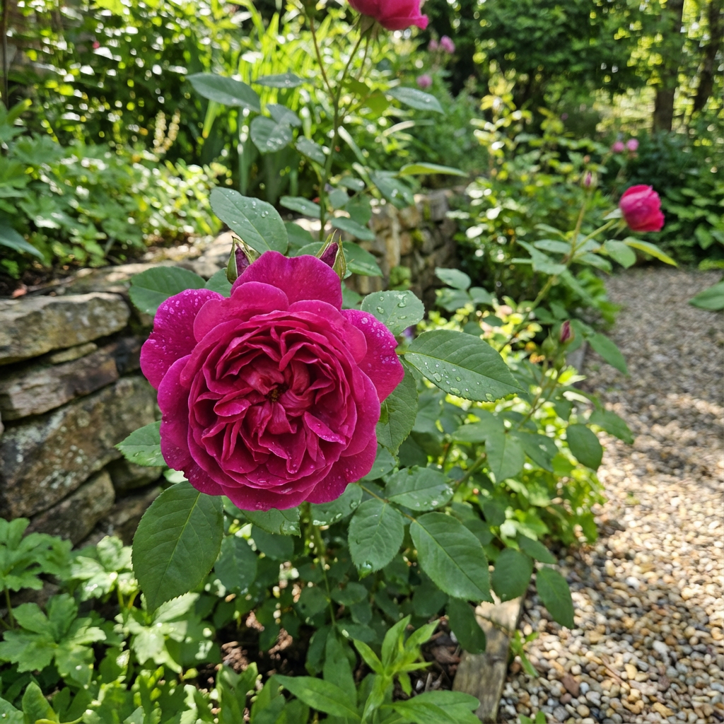 Dunkelrosa Lonza Edelrosen-Blumensamen zum Pflanzen