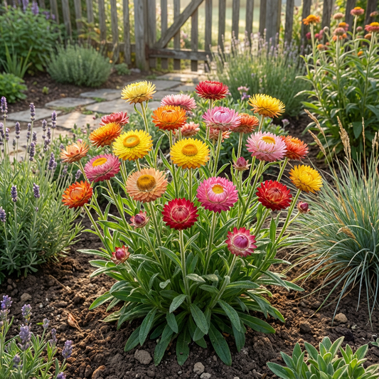 Strawflower Seeds for Planting - Mixed Varieties for Dried Flowers