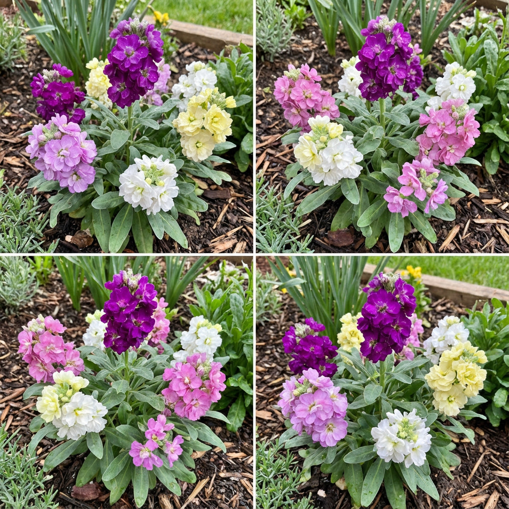 Vibrant Mini Matthiola Incana Flower Seeds for Planting Mixed