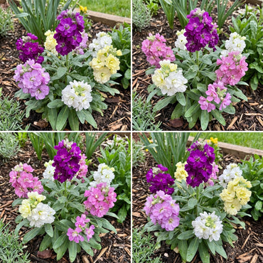 Vibrant Mini Matthiola Incana Flower Seeds for Planting Mixed