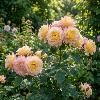 Erhellen Sie Ihren Garten mit Away-Rosenblumensamen – Gelb & Pink zum Pflanzen