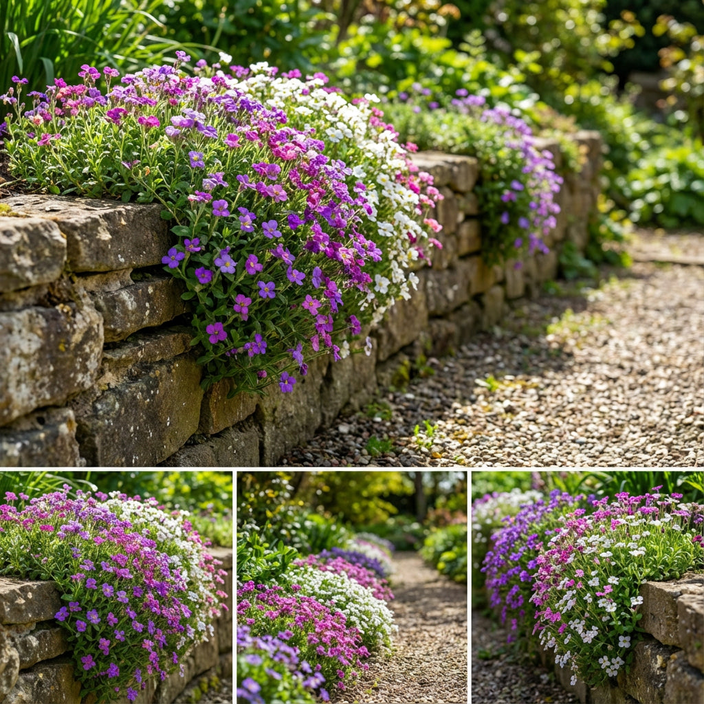 Mixed Rock Cress Seeds for Planting - Easy to Grow Garden Flowers