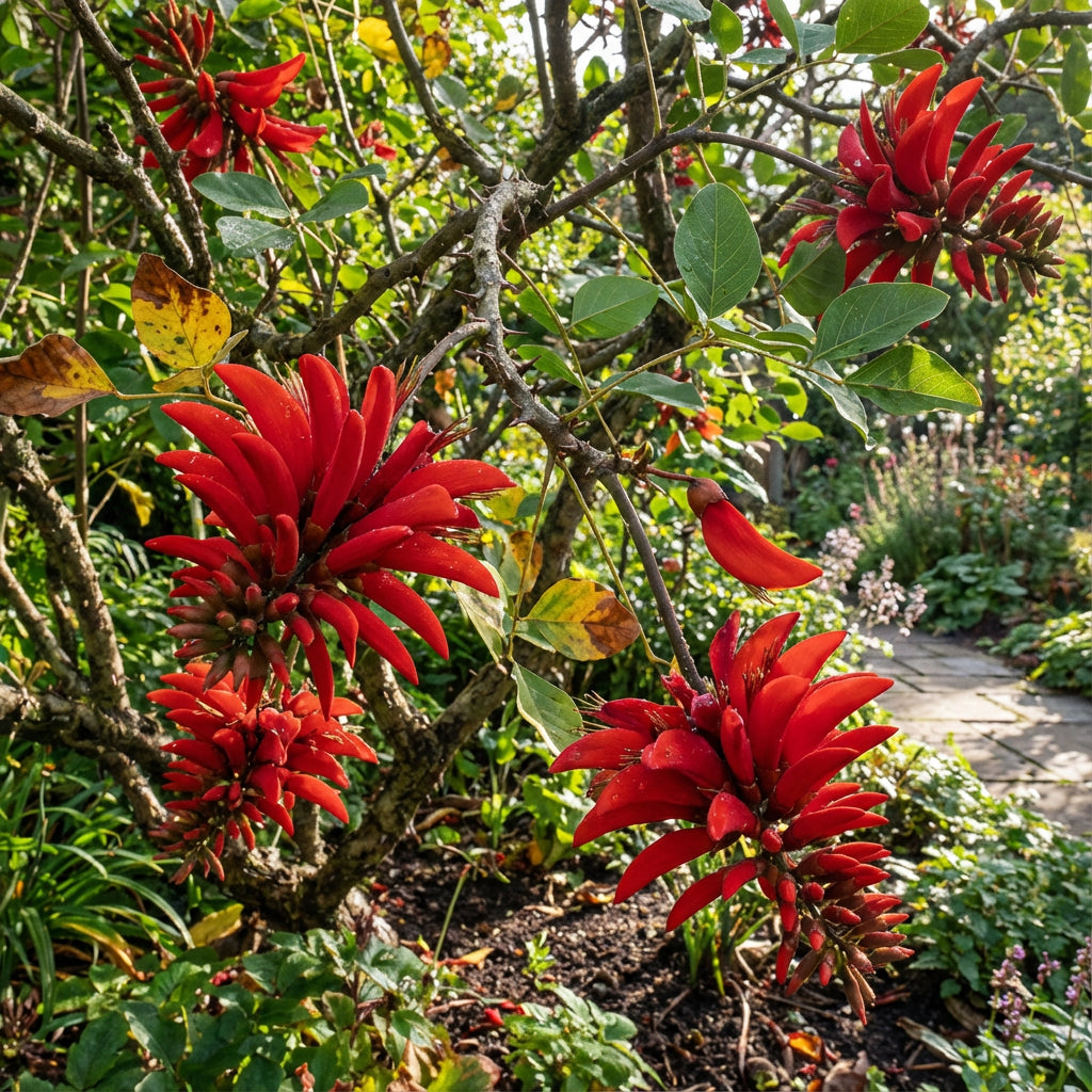 Red Coral Tree Seeds - Erythrina Corallodendron for Planting