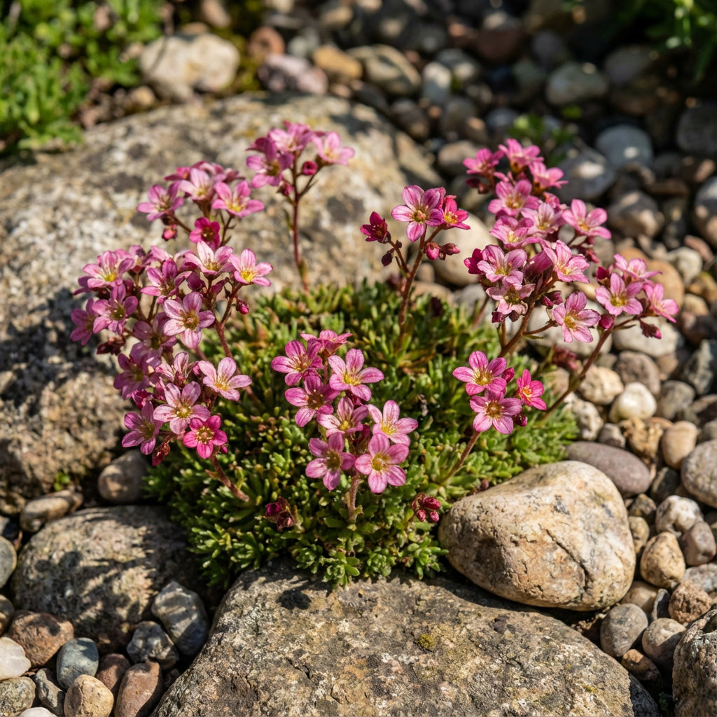 Saxifraga Pink Flower seeds for Planting - Garden Favorite, Heirloom & GMO Free Seeds for Home Garden