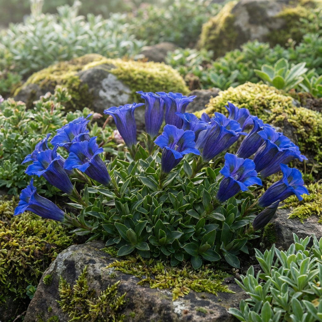 Gentiana Acaulis Flower Seeds for Planting - Blue Variety