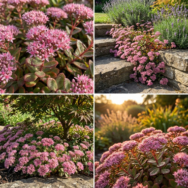 Pink Sedum Stolon Flower seeds for Planting - Garden Favorite, Heirloom & GMO Free Seeds for Home Garden