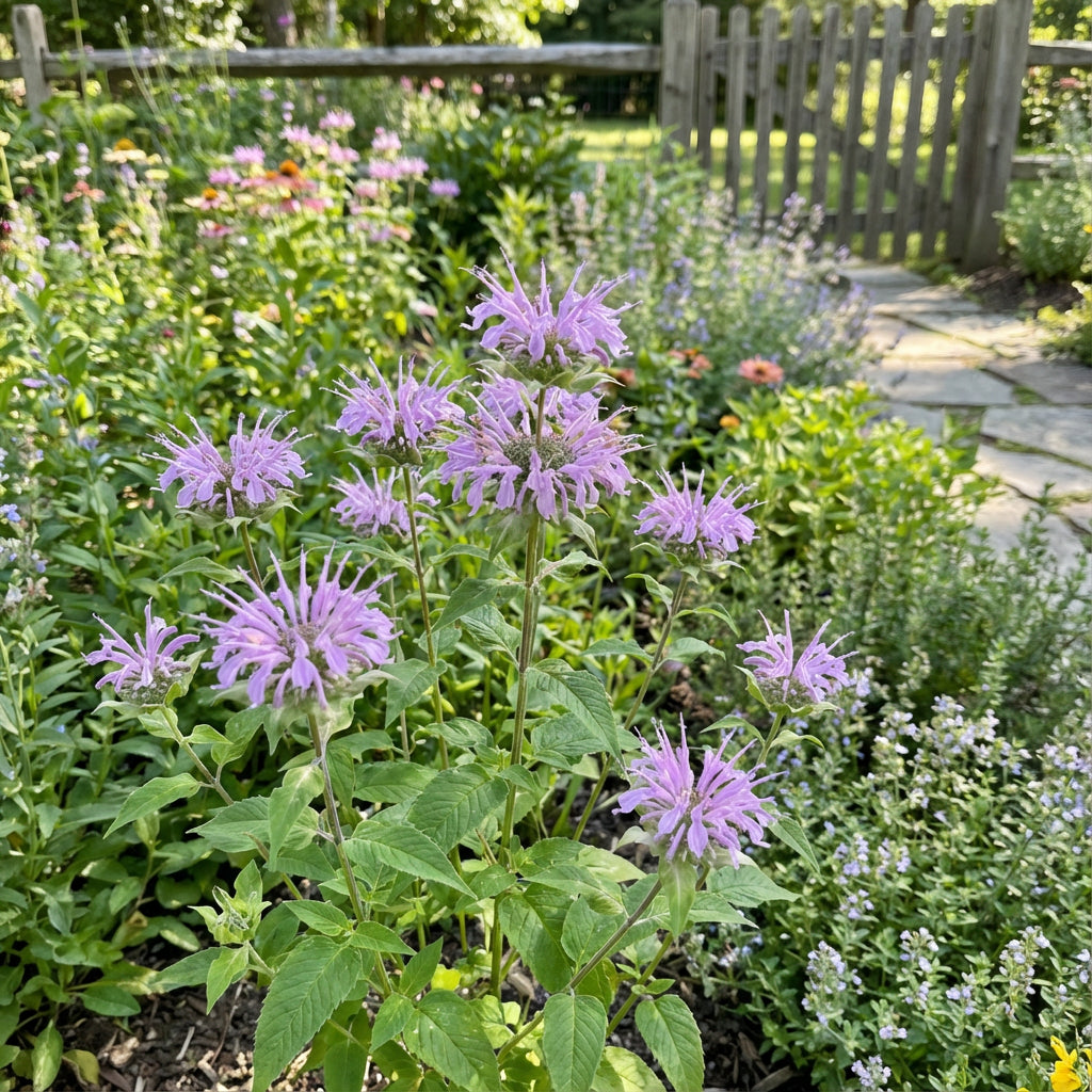 Lavender Beebalm Flower seeds for Planting - Hardy Variety, Heirloom & GMO Free Seeds for Home Garden