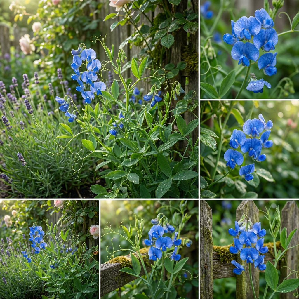 Blue Lathyrus Sativus Flower Seeds for Easy Planting