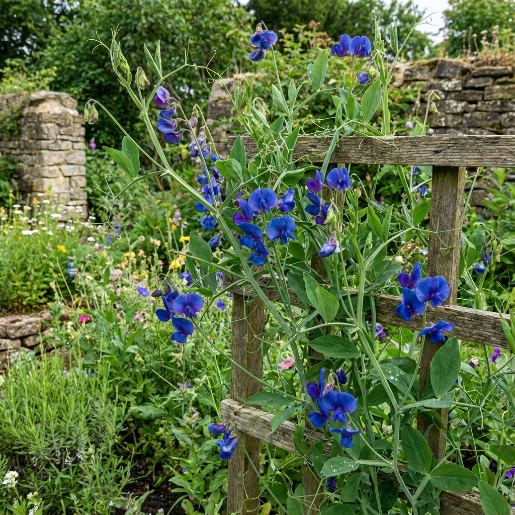Blue Lathyrus Sativus Flower Seeds for Easy Planting