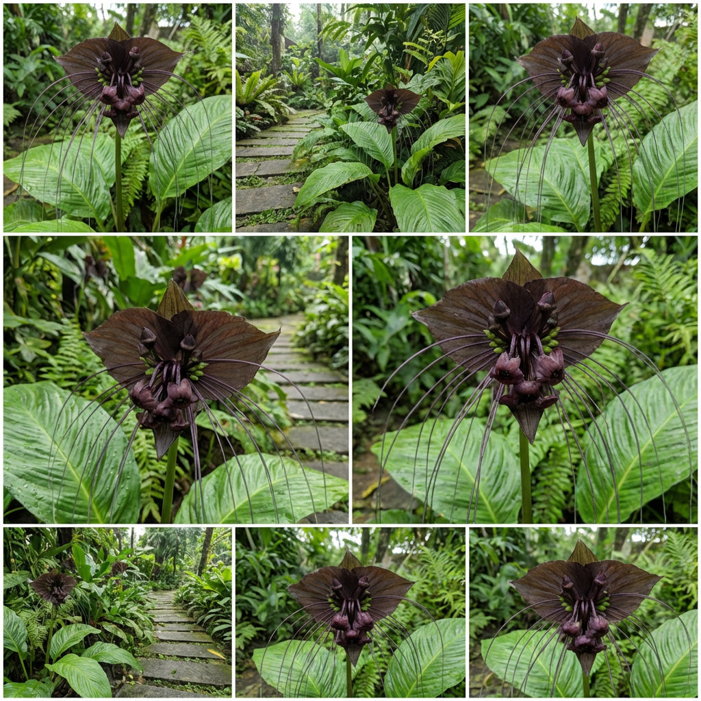 Black Tacca Chanteri Seeds - Exotic Planting Seeds