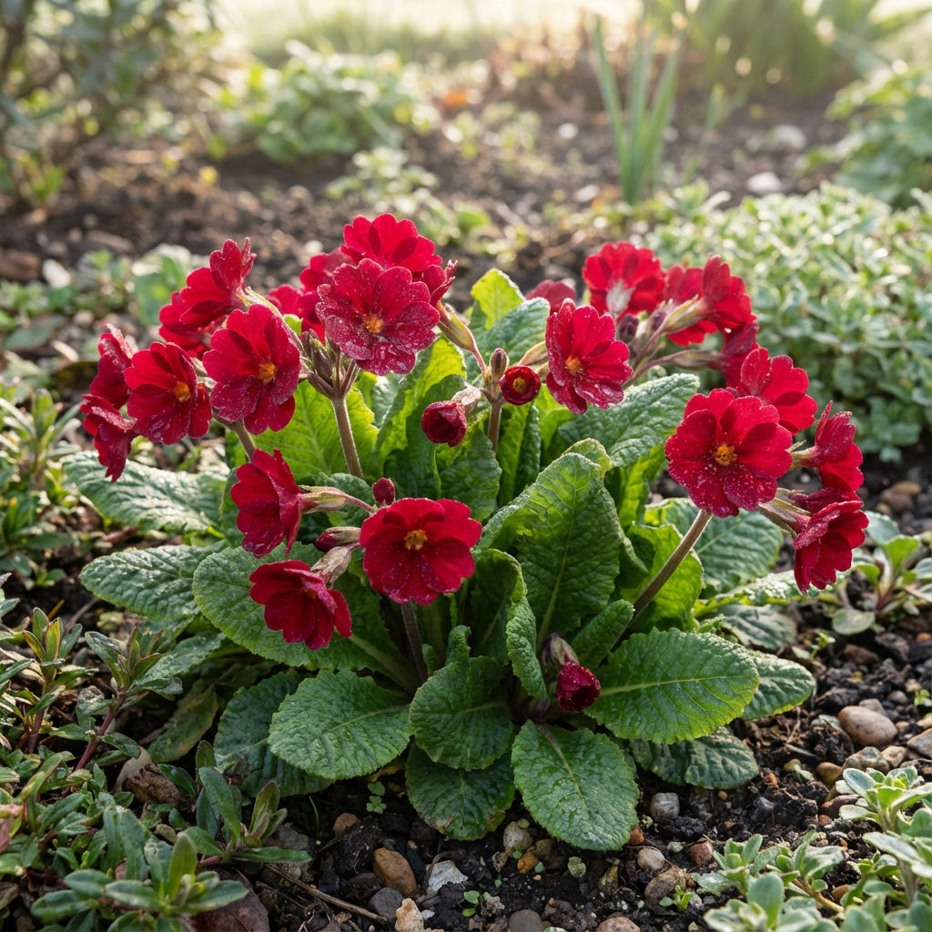 Vibrant Red Primrose Flower Seeds for Planting - Brighten Your Garden