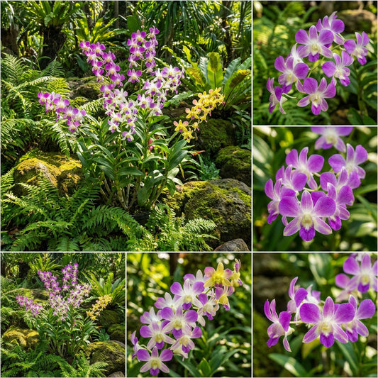 Multi-Colored Dendrobium Flower Seeds for Planting