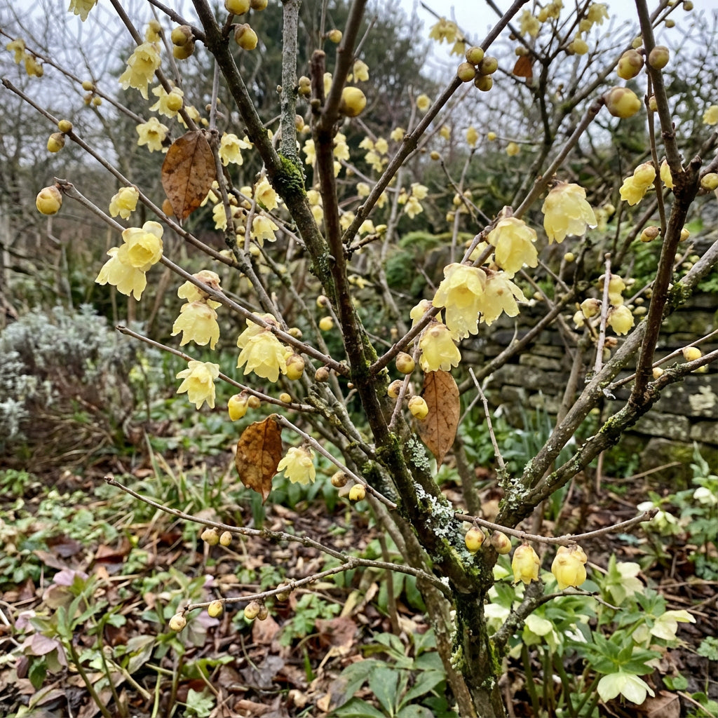 Chimonanthus Praecox Yellow Flower Seeds for Planting  Seed for Early Blooming