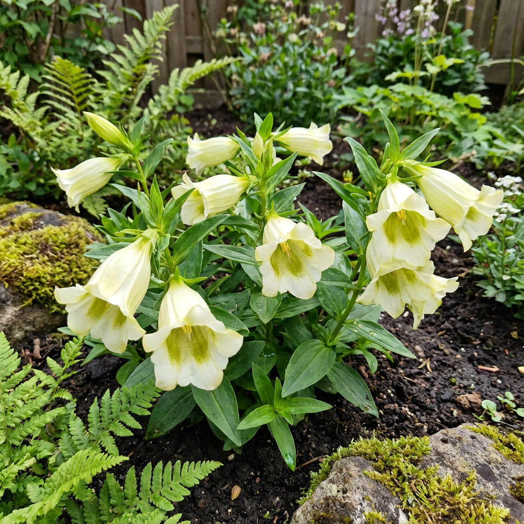 Cream Gentiana Flower Seeds for Easy Planting