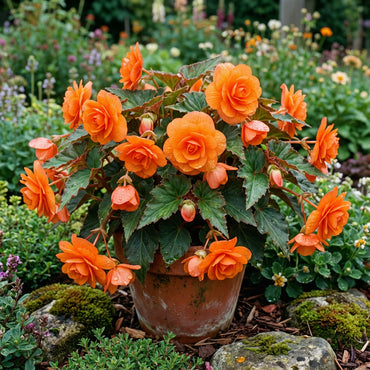 Orange Begonia Flower Seeds for Planting | Vibrant Begonia Seeds