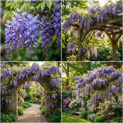 Wisteria Plant Seeds for Vibrant Garden DÃ©cor  Grow Elegant Cascading Vines for Beautiful Outdoor Spaces - Wisteria Seeds