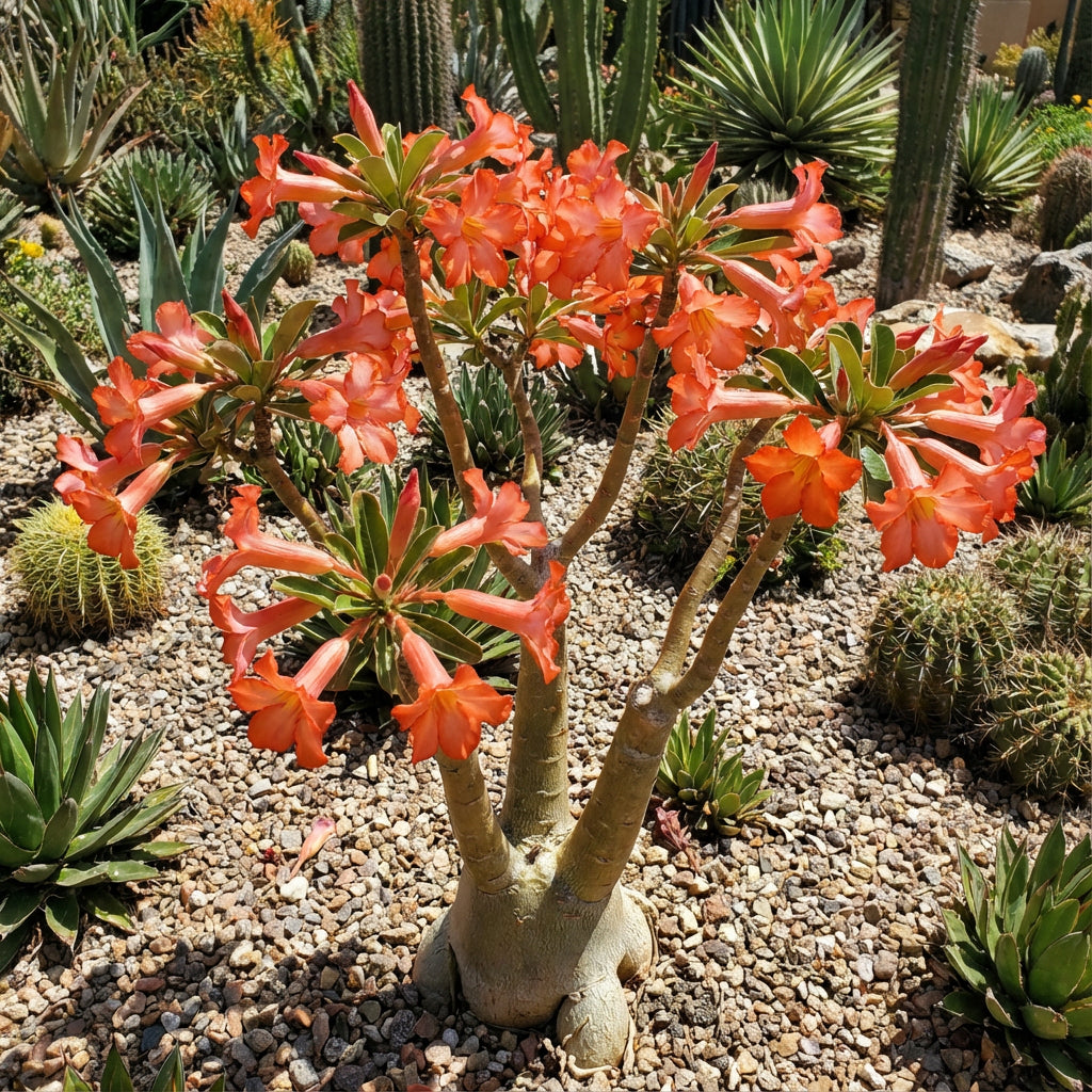Orange Adenium Seeds - Grow Stunning Flowers