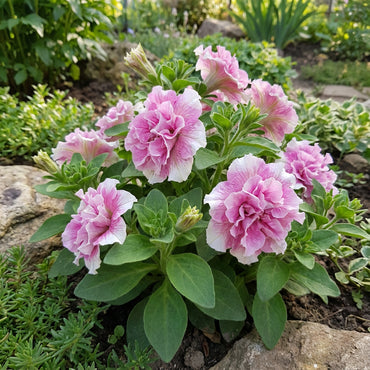 Double Petunia Flower Seeds - White | Easy Planting for Vibrant Blooms