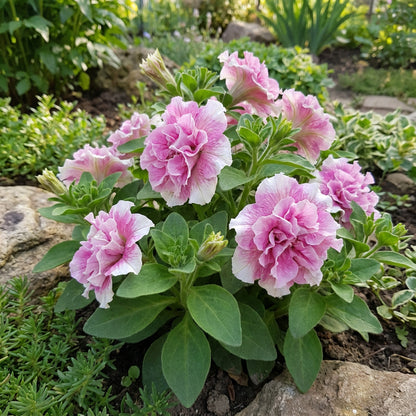 Double Petunia Flower Seeds - White | Easy Planting for Vibrant Blooms