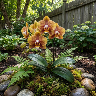 Yellow Brown Phalaenopsis Orchid Flower Seeds for Planting
