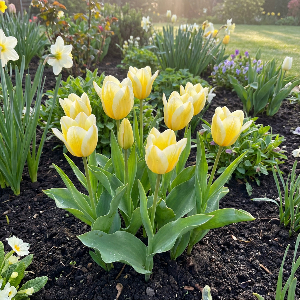 Yellow White Tulip Flower Seeds for Planting