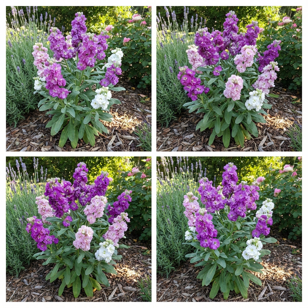Matthiola Incana Flower Seeds - Deep Purple for Planting