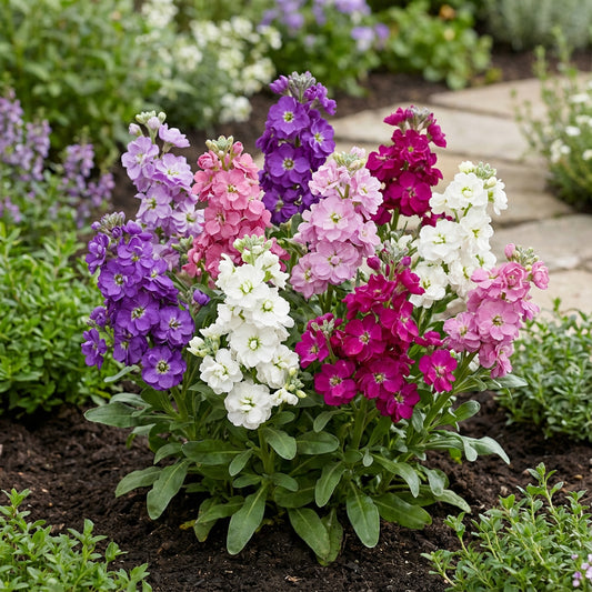 Multi-Colour Matthiola Incana Flower Seeds for Planting