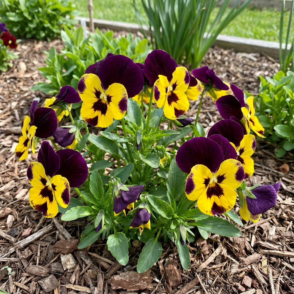 Yellow Black Playmates Flower Seeds for Planting