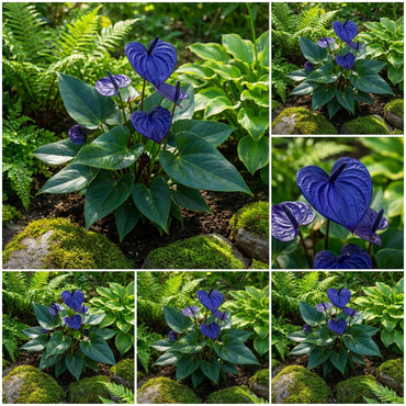 Blue Futaba Anthurium Seeds for Planting | Exotic Anthurium Plant Guide