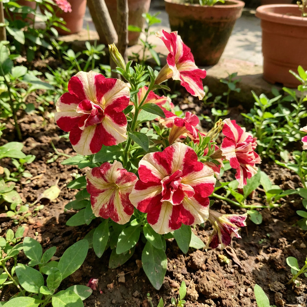 Red White Versicolor Flower Seeds Planting