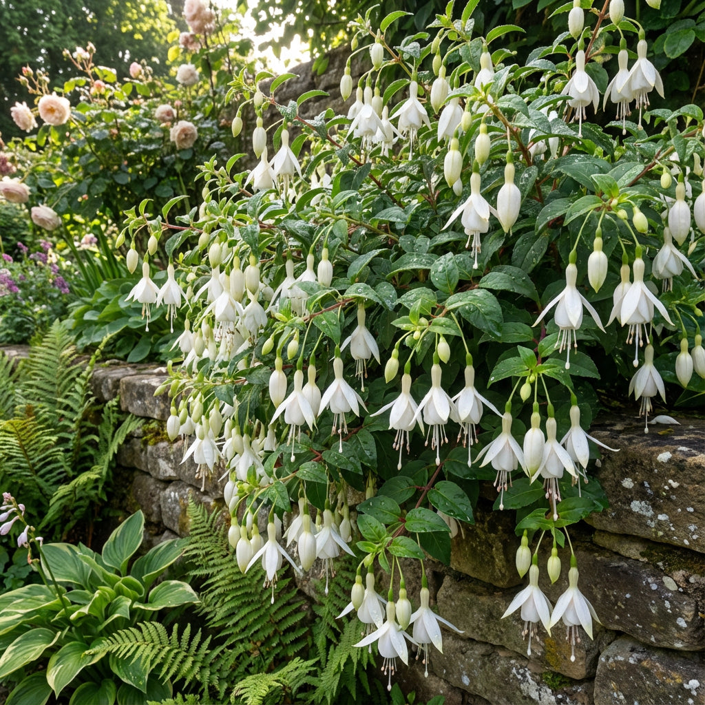 Fuchsia Flower Seeds for Planting - White Variety