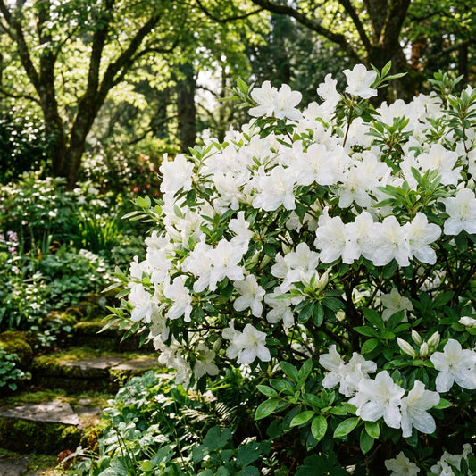 Azalea Flower Seeds Flat White Planting