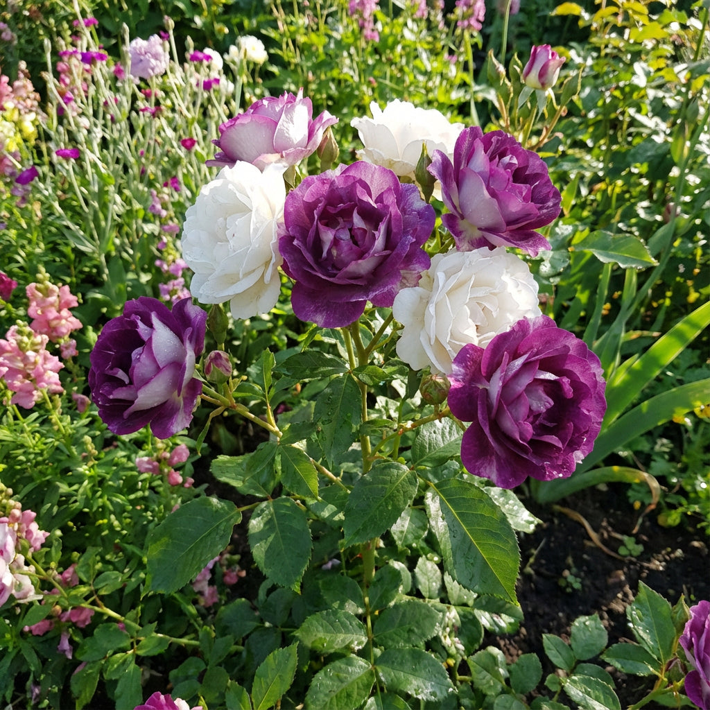 Rosensamen Weiß Lila