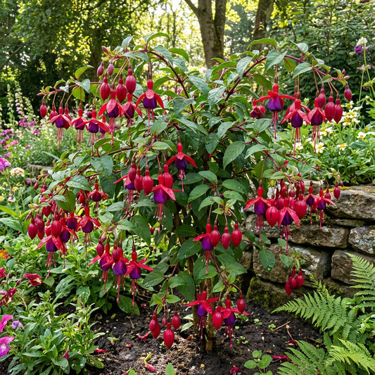 Red Fuchsia Flower Seeds for Easy Planting