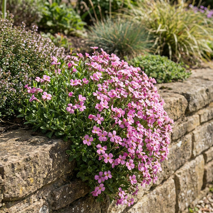 Graines de fleurs roses d'Aubriète Cultorum pour plantation