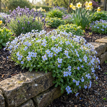 Rock Cress Light Blue Flower Seeds for Vibrant Garden Blooms