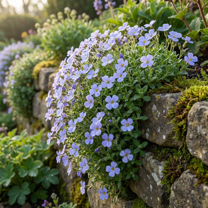 Rock Cress Light Blue Flower Seeds for Vibrant Garden Blooms