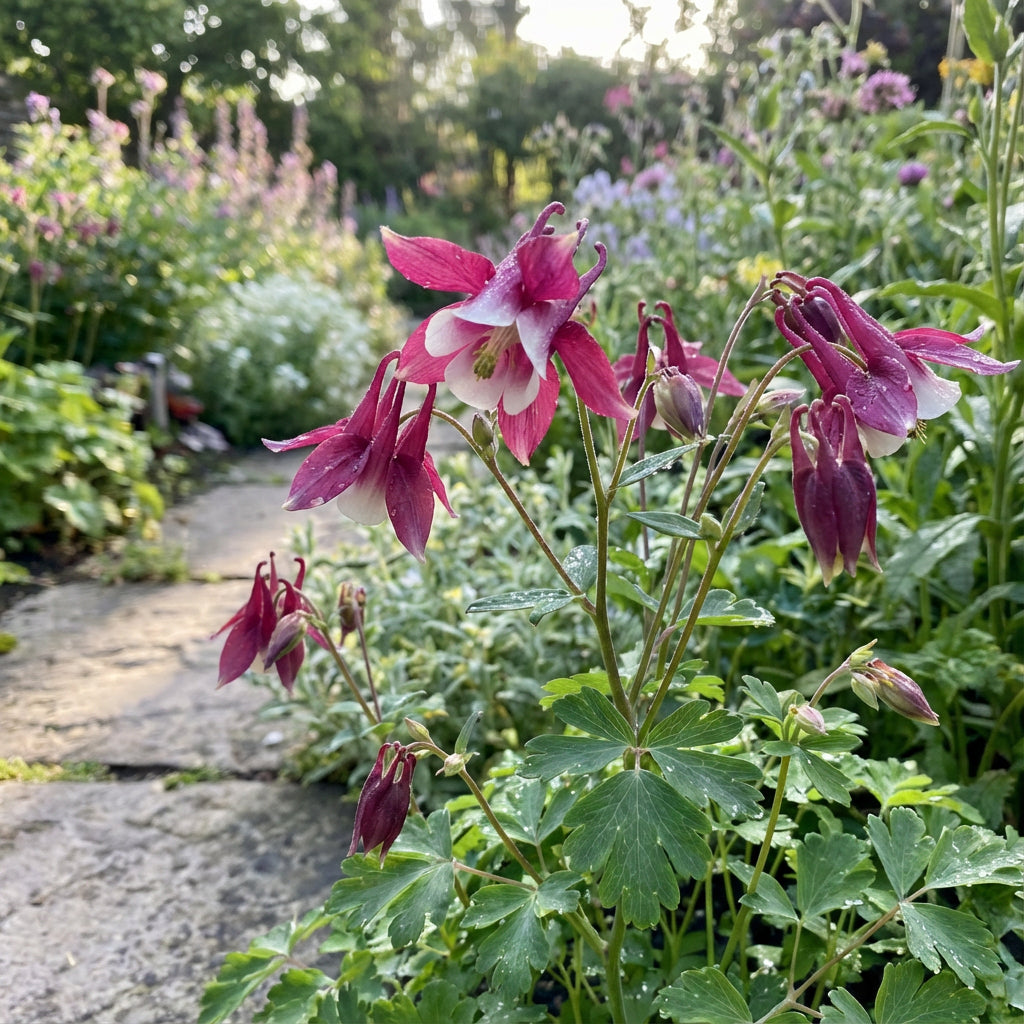 Aquilegia Dark Pink & White Seeds for Planting