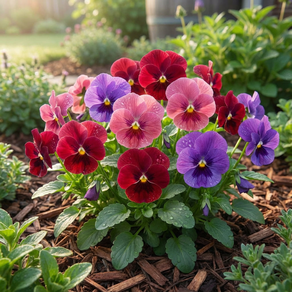 Rubinrote Rose Veilchen-Mischsamen – Ideal für schöne Blumenbeete