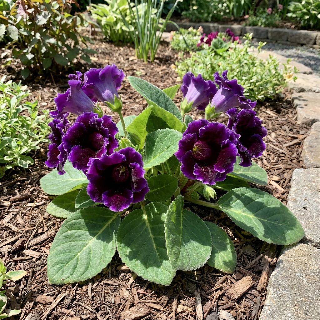 Vibrant Gloxinia Violet Dark Seeds for Planting - Bold Garden Blooms