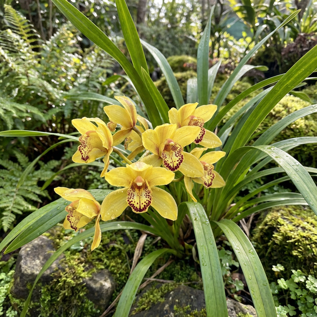 Plant Cymbidium Maxillaria Goeringii Seeds for Exotic Yellow Beauty in Your Garden
