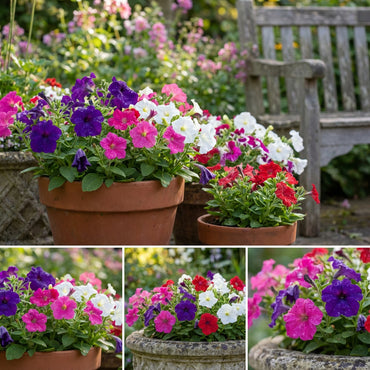 Transform Your Garden with Mixed Color Petunia Flower Seeds for Planting - Perfect for Lush and Dynamic Floral Arrangements Seed