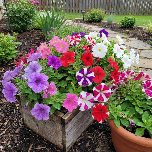 Transform Your Garden with Mixed Color Petunia Flower Seeds for Planting - Perfect for Lush and Dynamic Floral Arrangements Seed