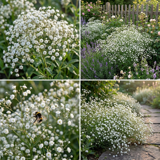 Gypsophila Paniculata Perennial Flower Seeds - Delicate Blooms for Charming Gardens and Bouquets