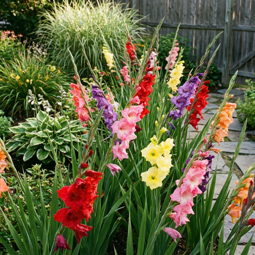 Vibrant Gladiolus Flower Seeds - Mixed Colors for Stunning Garden Displays